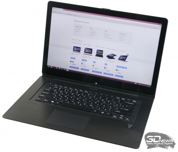  Sony VAIO Fit 15A multi-flip: design 