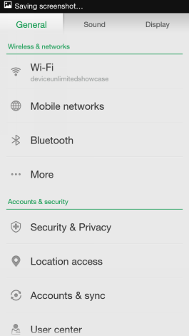  Oppo N1 mini: ColorOS interface 