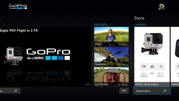  Подавляющее большинство приложений в Store &mdash; сервисы просмотра видео, например, GoPro Channel 