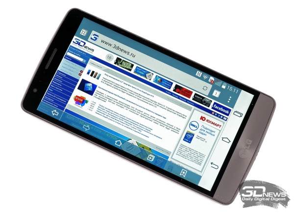  LG G3s LTE со включенным экраном 