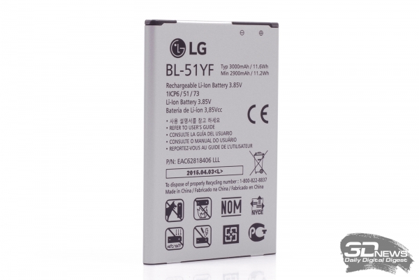  LG G4 &ndash; штатный аккумулятор 