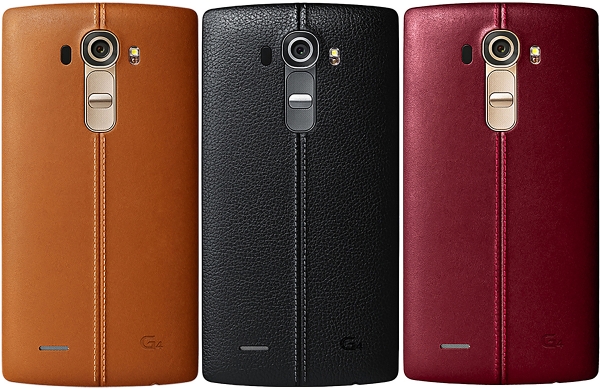  LG G4 &ndash; разные цвета задней панели, обшитой кожей 