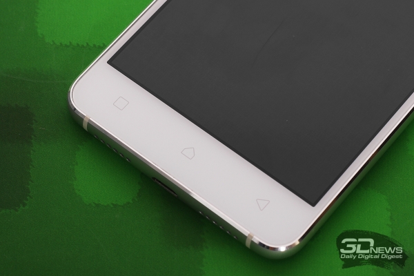  Lenovo Vibe S1 &ndash; аппаратные клавиши на лицевой панели 