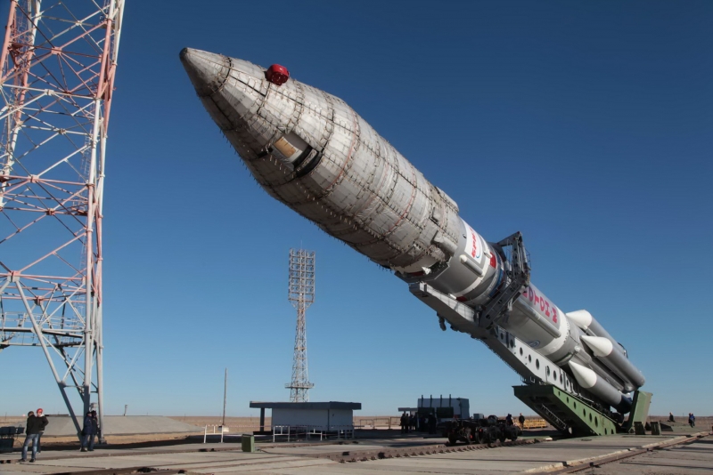  Стартовые комплексы тяжёлых ракет-носителей &laquo;Протон&raquo;, способных запускать спутники на геостационарную орбиту, существуют только на космодроме Байконур. Источник: Роскосмос 