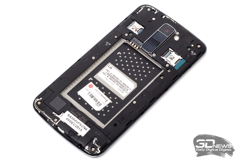  LG K10 LTE без задней крышки 