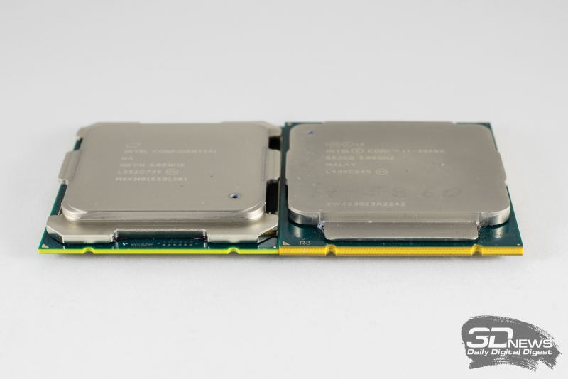  Слева &ndash; Core i7-6950X, справа &ndash; Core i7-5960X 