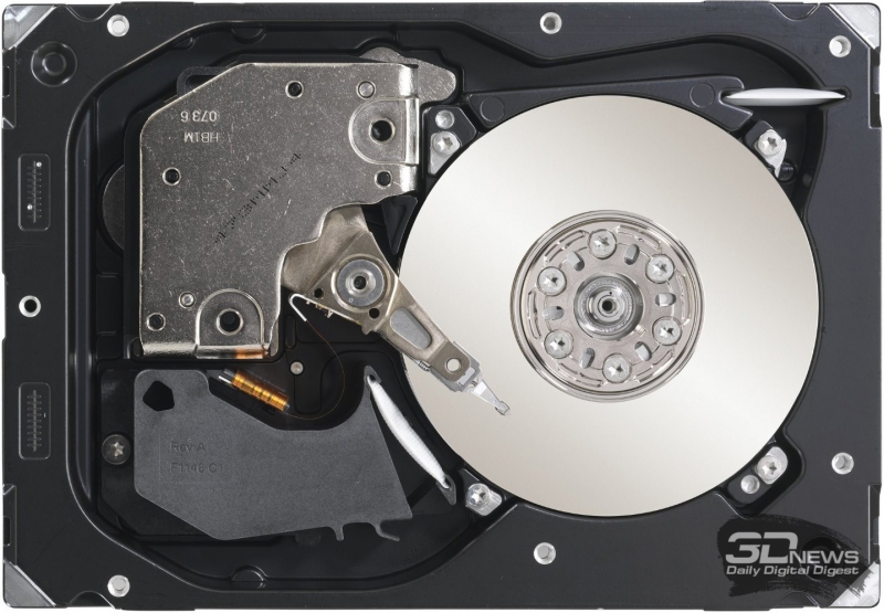  Жёсткий диск Seagate Cheetah со скоростью вращения шпинделя 15 тысяч оборото в минуту. Фото Seagate. 