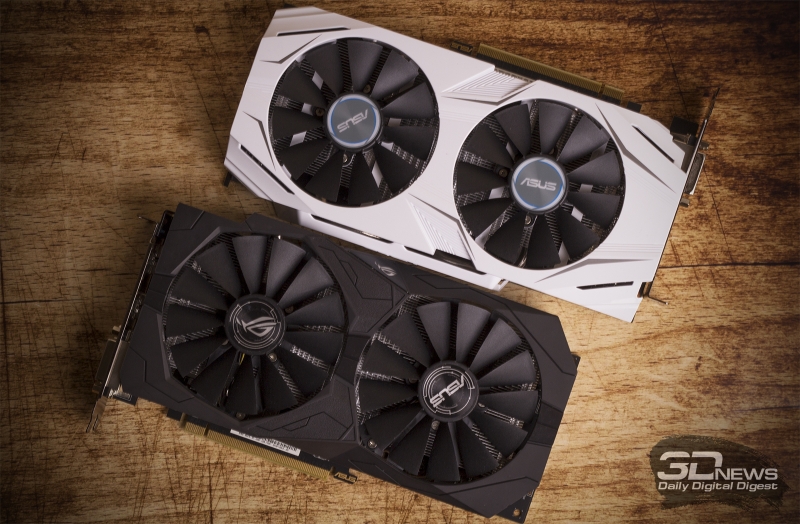  ASUS ROG Strix Radeon RX 470 4 Гбайт и ASUS Dual GeForce GTX 1060 3 Гбайт 