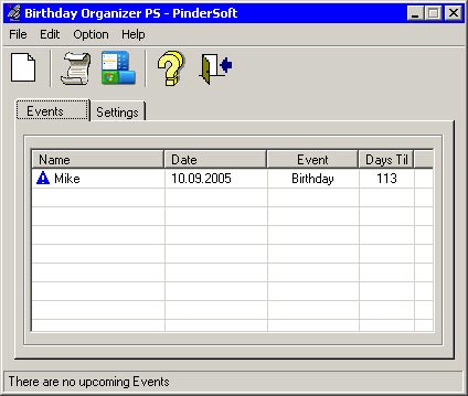 PS Birthday Organizer