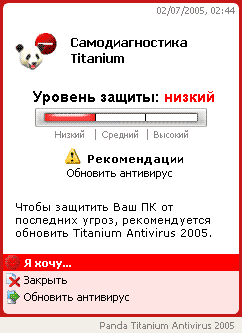  Panda Titanium Antivirus 2005 