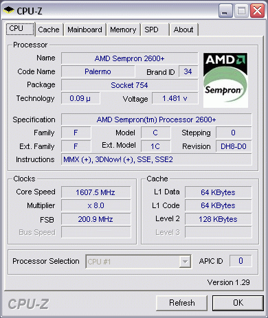  Sempron 2600+ 