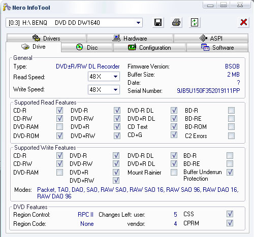  Nero InfoTool 