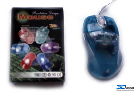 Прозрачная мышь KeyMouse HM-303P
