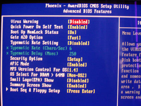  Biostar P4TDH BIOS Advanced 