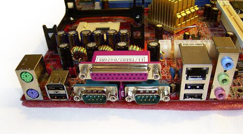 Biostar P4TSE Back Panel