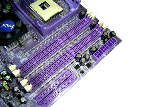 Soltek 86SPE-L DIMMs