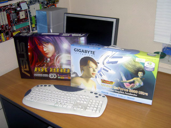  Gigabyte GeForce 6800 Ultra ASUS AX800XT 