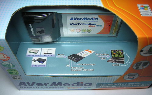  PCMCIA TV тюнер AverTV CardBus Plus 